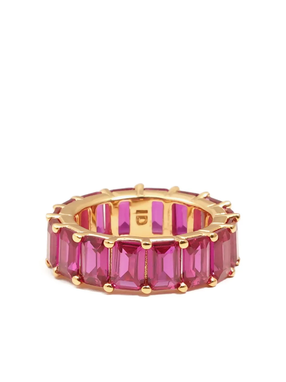 Izabel Display emerald-cut chunky ring | Gold | Image 1