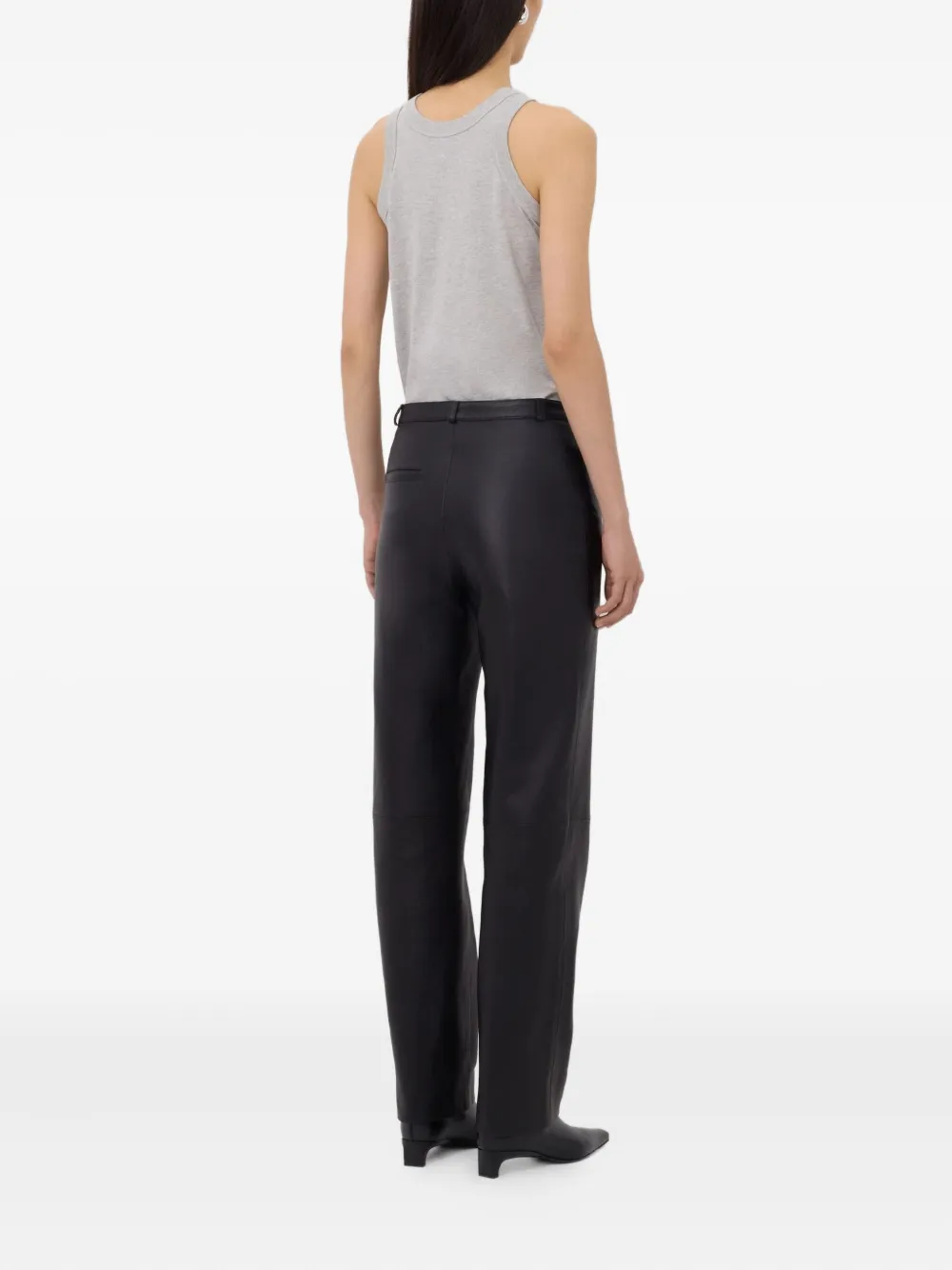 LouLou de Saison Cobe leather trousers Zwart