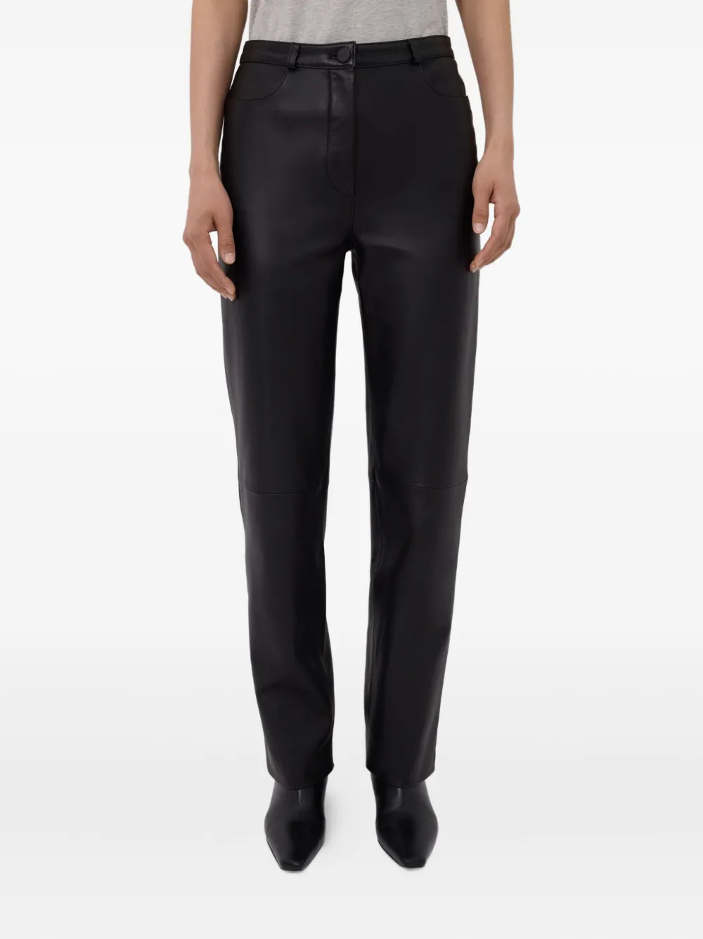 LouLou de Saison Cobe leather trousers Zwart