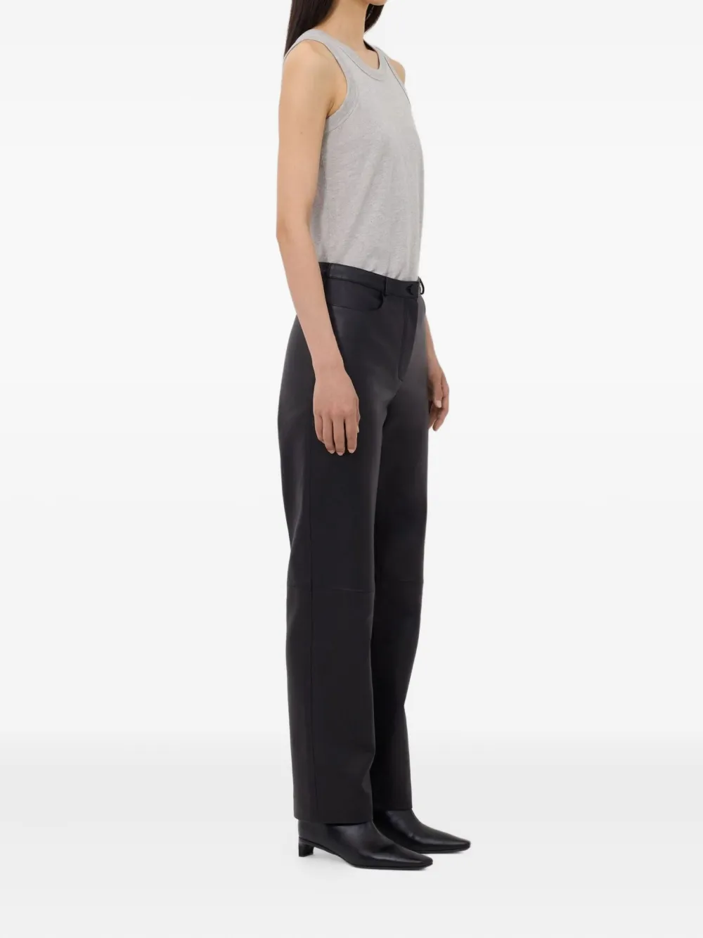LouLou de Saison Cobe leather trousers Zwart
