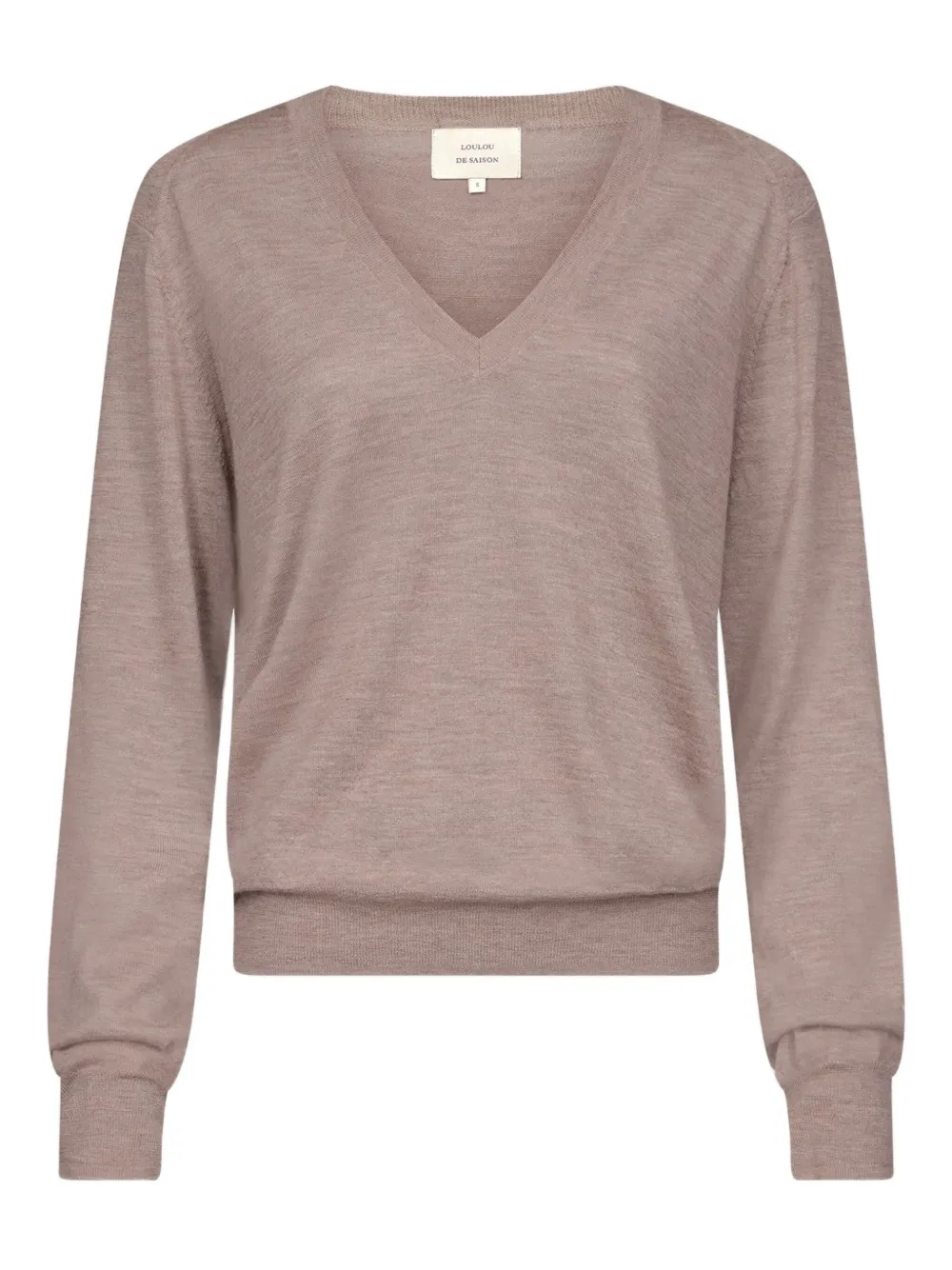 LouLou de Saison Julio V-neck cashmere sweater Bruin