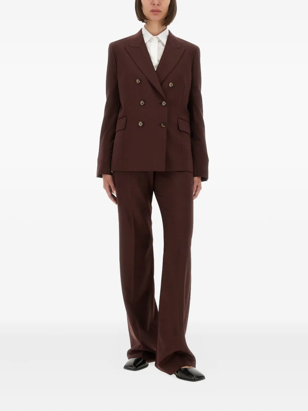 Paul Smith A Suit To Travel In buttoned-wool trousers - Rood