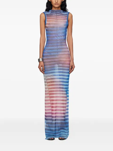 Jean Paul Gaultier vestido largo a rayas