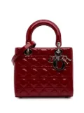Christian Dior Pre-Owned 2014 Medium Patent Cannage Lady Dior satchel - Red