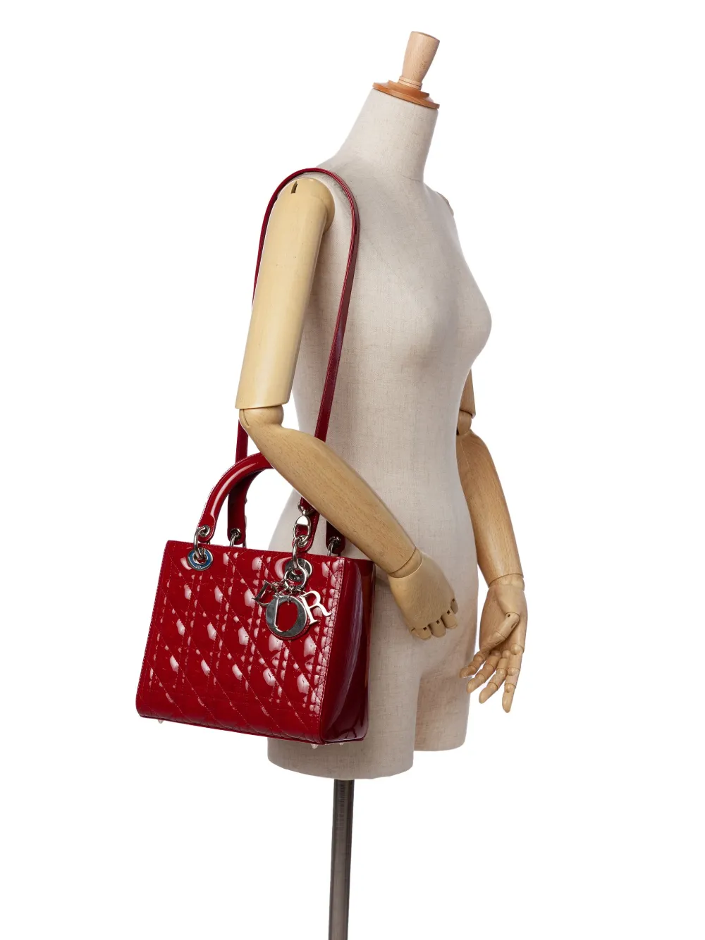Christian Dior Pre-Owned 2014 Medium Patent Cannage Lady Dior satchel | Pre-Owned | Image 2