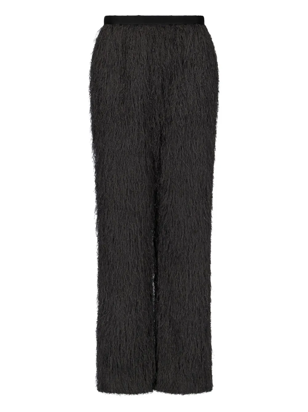 LouLou de Saison Reed broek met franje Zwart