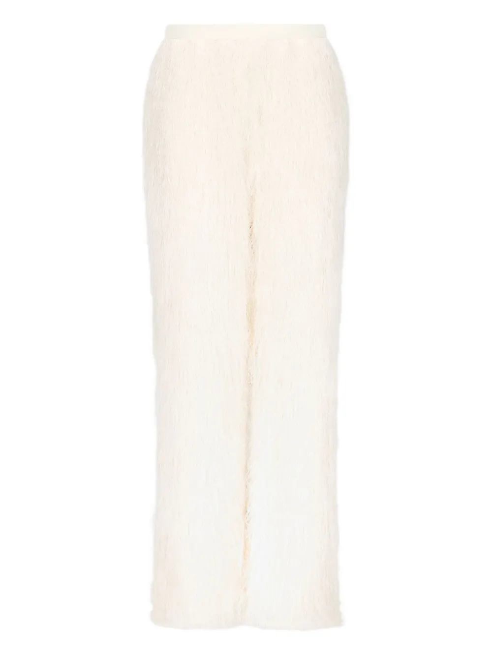 LouLou de Saison Reed broek met franje Wit