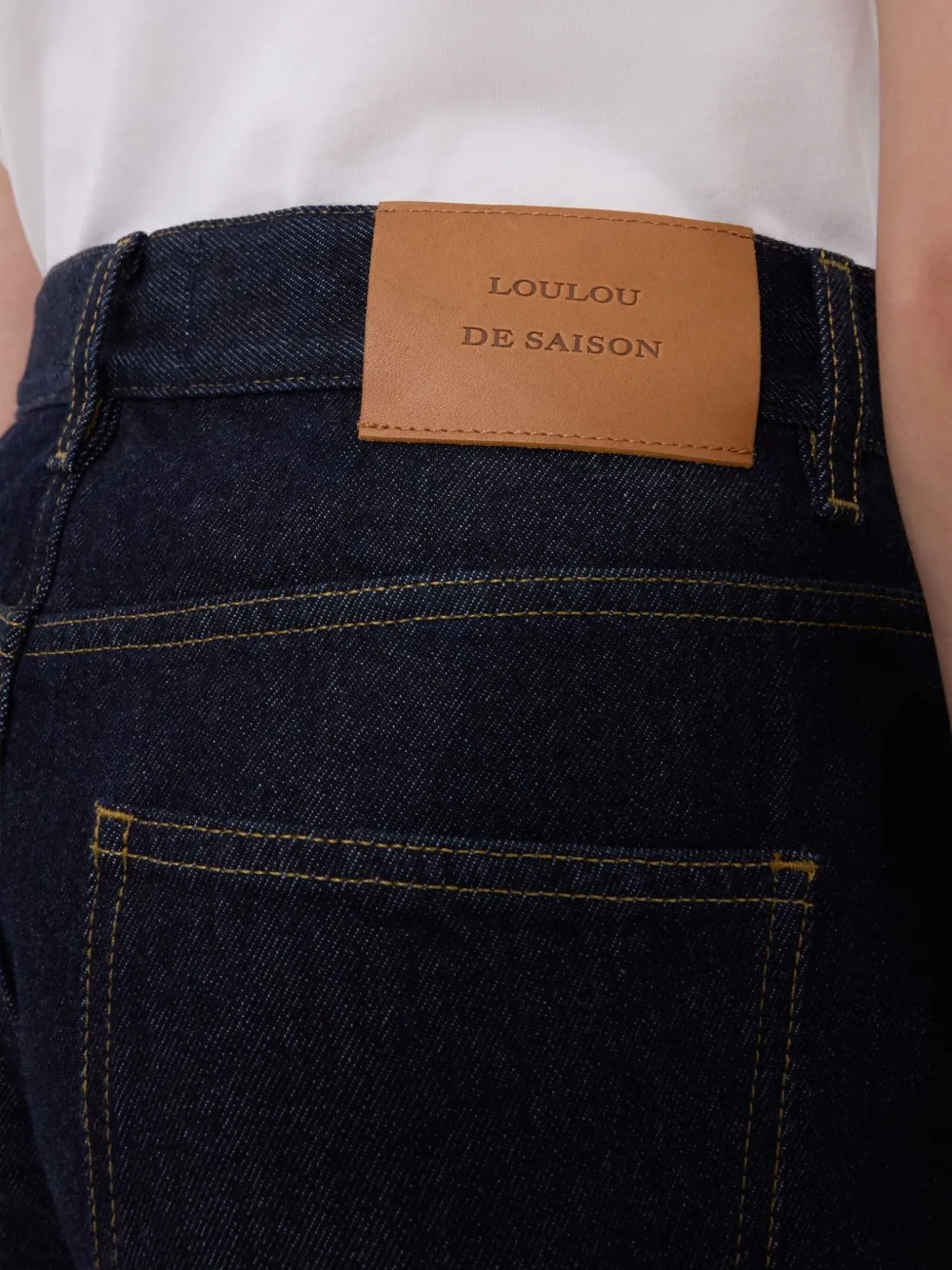 Loulou De Saison Samur Five-pocket Logo-patch Jeans In Blue