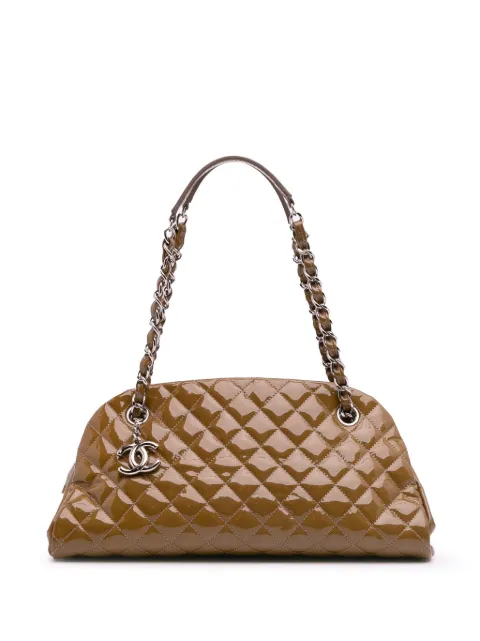CHANEL Pre-Owned 2011 Medium Patent Just Mademoiselle shoulder bag
