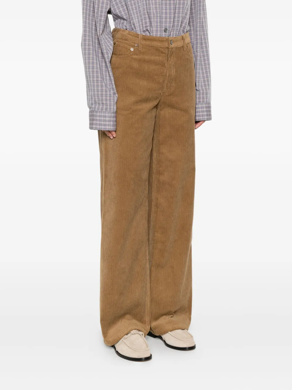 A.P.C. Ribfluwelen broek Bruin