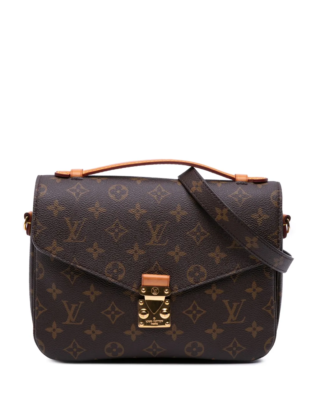 Louis Vuitton Pre-Owned 2021-2025 モノグラム ポシェット メティス サッチェルバッグ - ブラウン Louis Vuitton Pre-Owned 2021-2025 モノグラム ポシェット メティス サッチェルバッグ - ブラウン