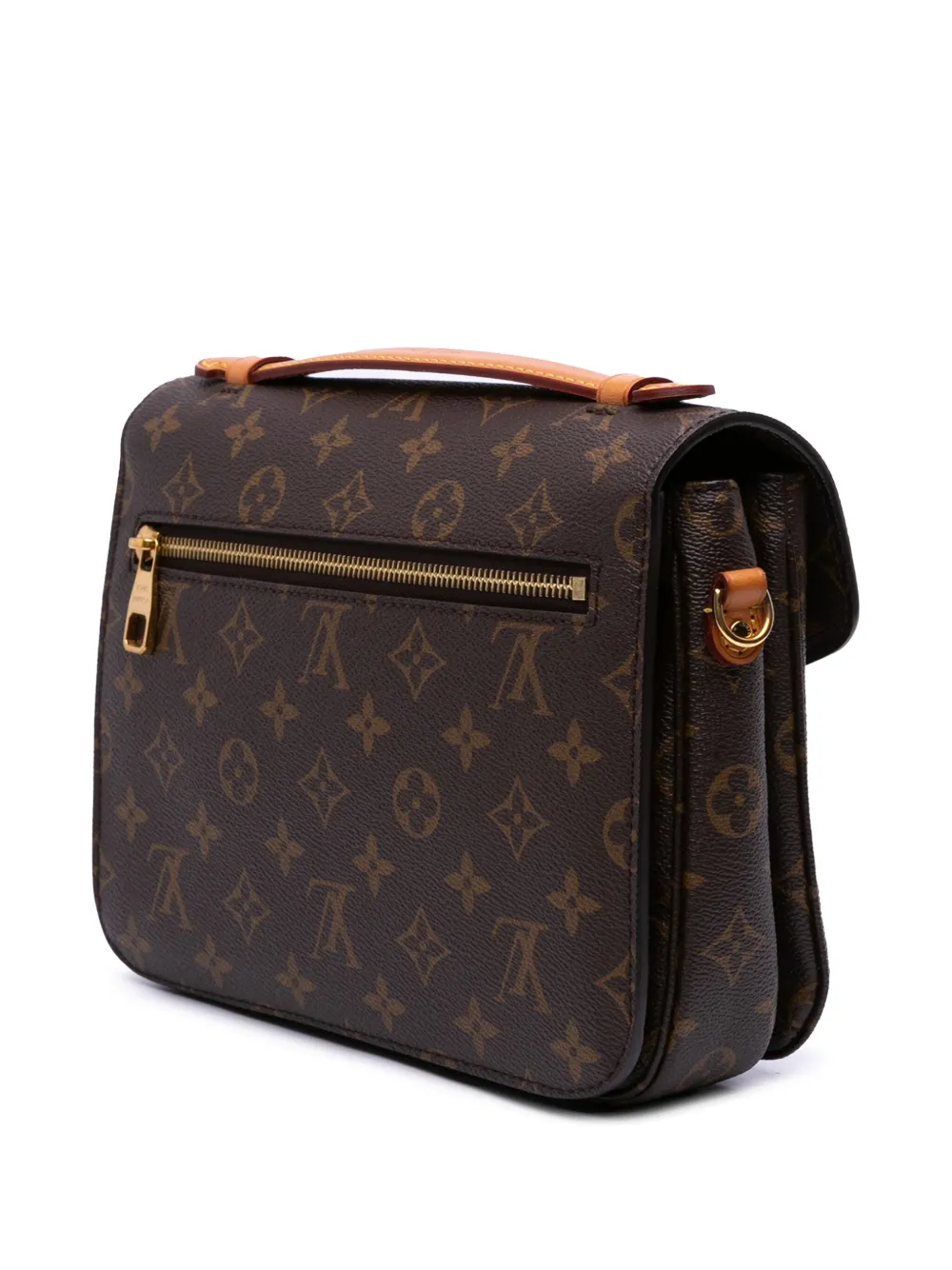 Pre-owned Louis Vuitton 2021-2025 Monogram Pochette Metis Satchel
