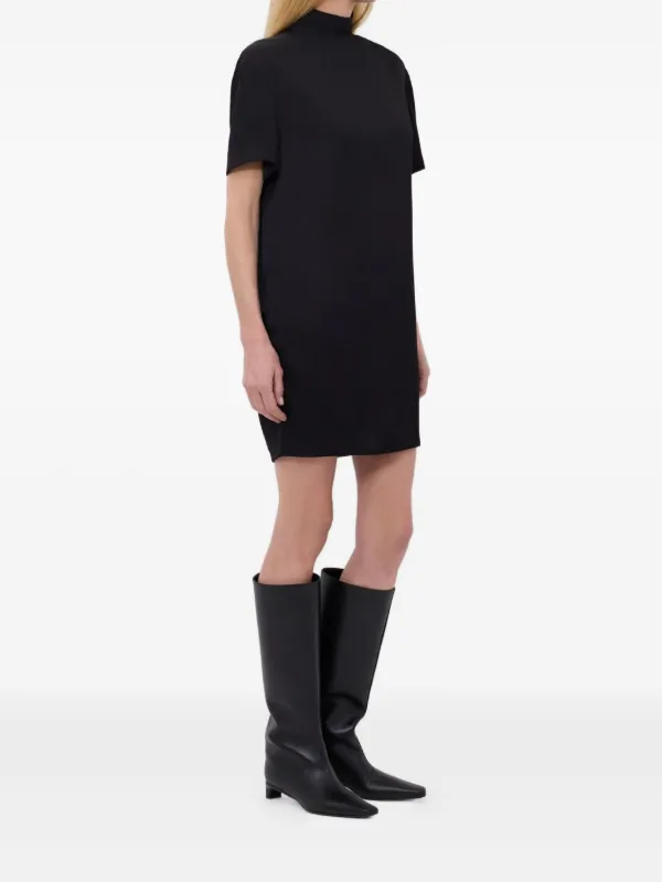 mock neck short sleeve dress Umenlele Women's Elegant Ribbed Bodycon Sheath Pencil Midi Brown Small : Clothing, Shoes & Jewelry it ensures all LouLou De Saison Elton mock-neck