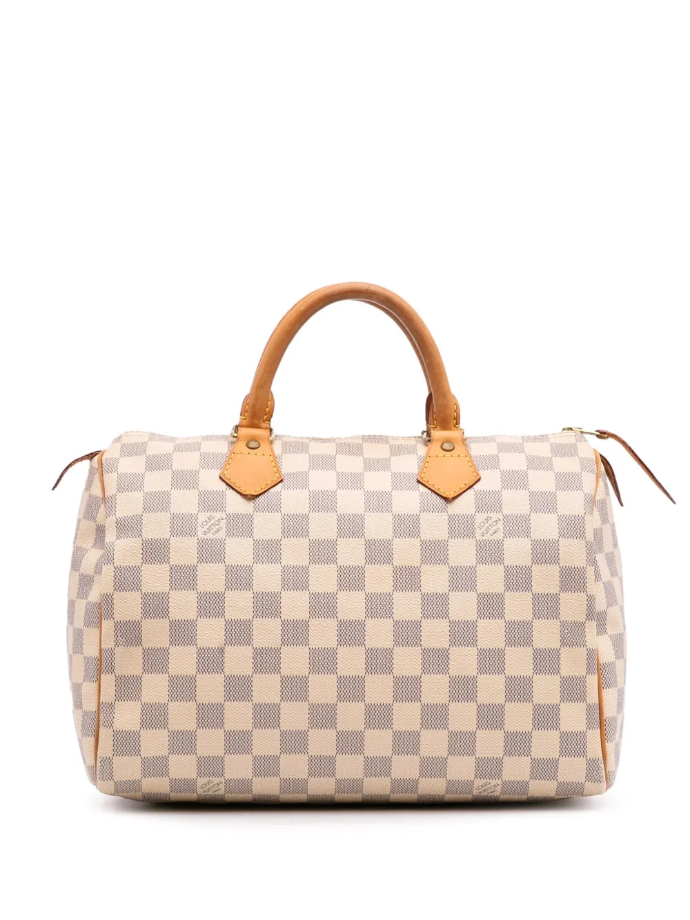 Louis Vuitton Pre-Owned 2011 ダミエ アズール スピーディ 30 ボストンバッグ - ホワイト Louis Vuitton Pre-Owned 2011 ダミエ アズール スピーディ 30 ボストンバッグ - ホワイト