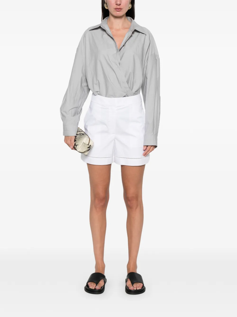 Theory embroidered shorts | Tailored Shorts | Image 2