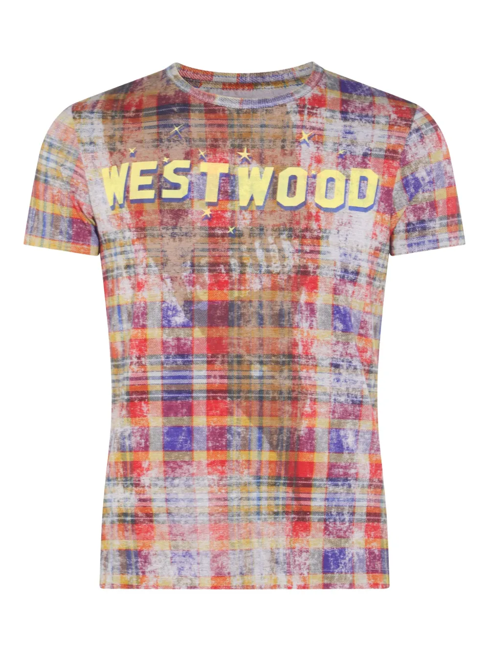 Vivienne Westwood Geruit Westwood T-shirt Geel