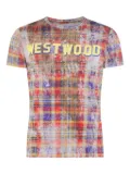 Vivienne Westwood plaid-print Westwood T-shirt - Yellow