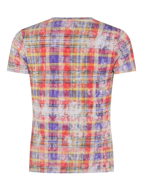 Vivienne Westwood plaid-print Westwood T-shirt | Yellow | FARFETCH Vivienne Westwood plaid-print Westwood T-shirt | Yellow | FARFETCH