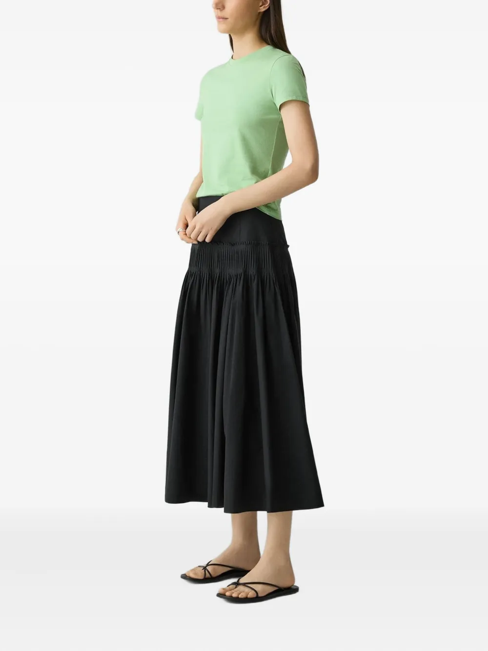 Theory Accordion rok Zwart