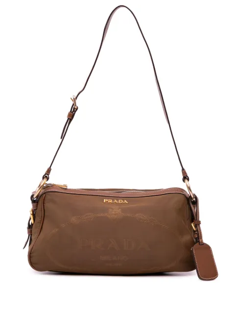 Prada Pre-Owned 2000-2025 Tessuto Canapa Logo shoulder bag