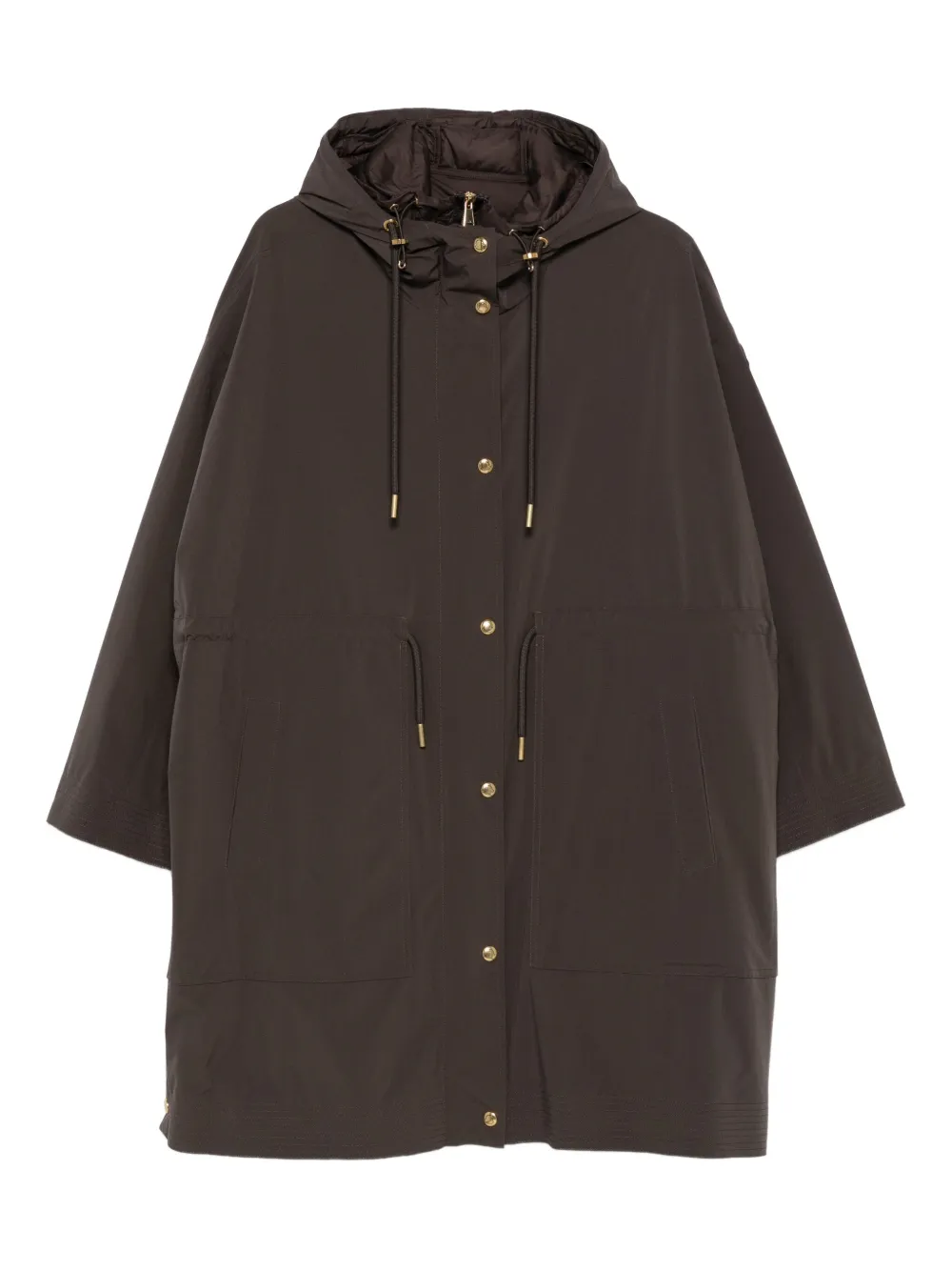 Moncler Jas met trekkoordtaille Bruin