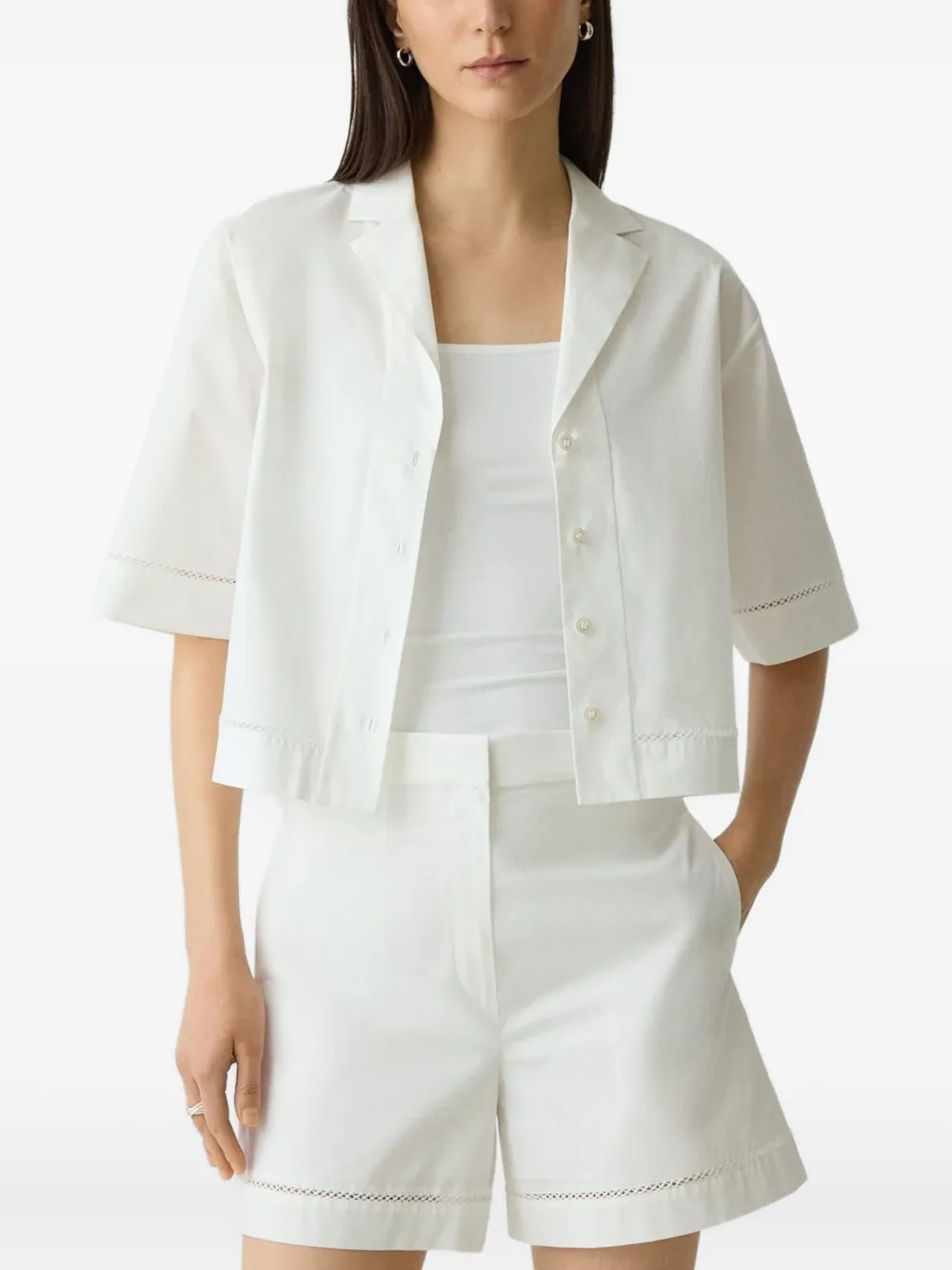 Theory Poplin Shirt In White