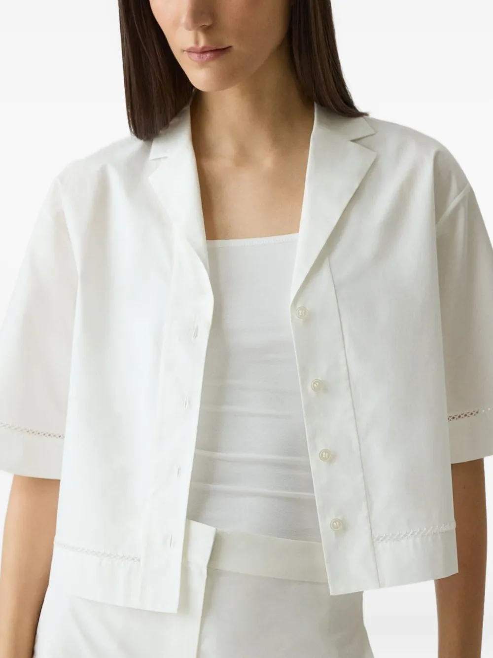 Theory Poplin Shirt In White