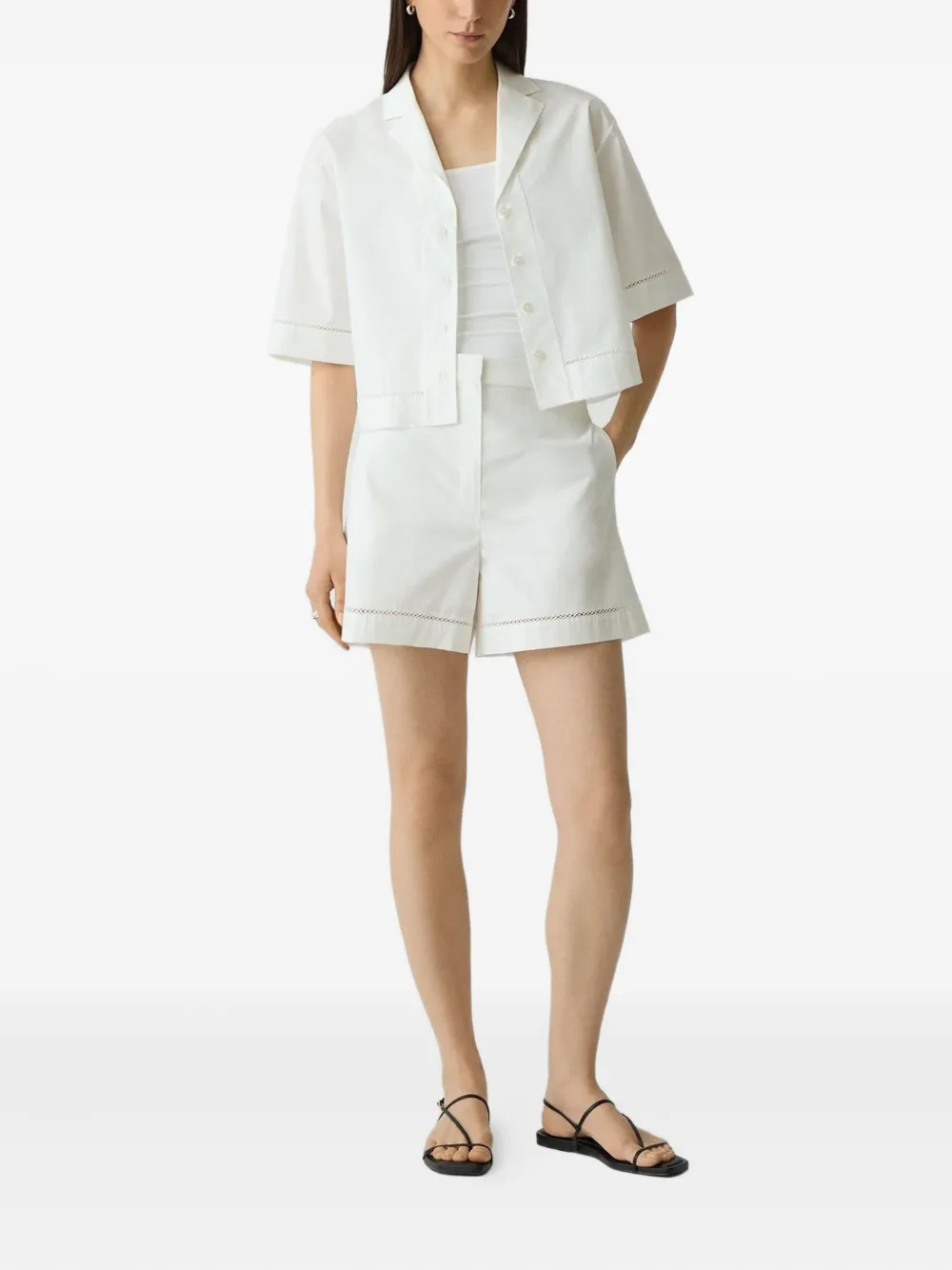 Theory Poplin Shirt In White