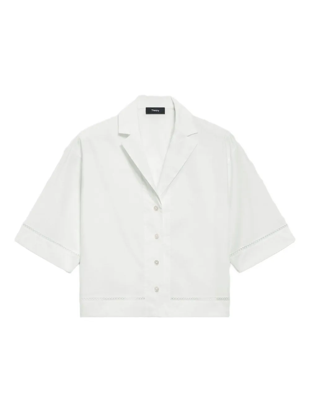 Theory Poplin Shirt In White