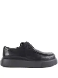 REFERENC grained-leather platform loafers - Black