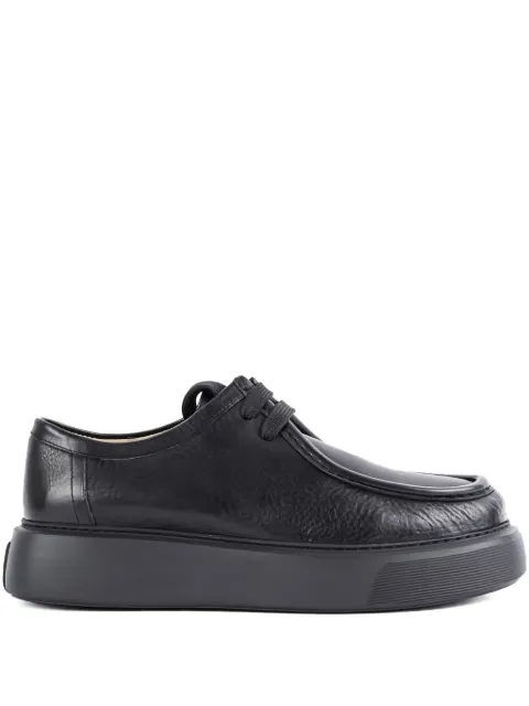REFERENC grained-leather platform loafers