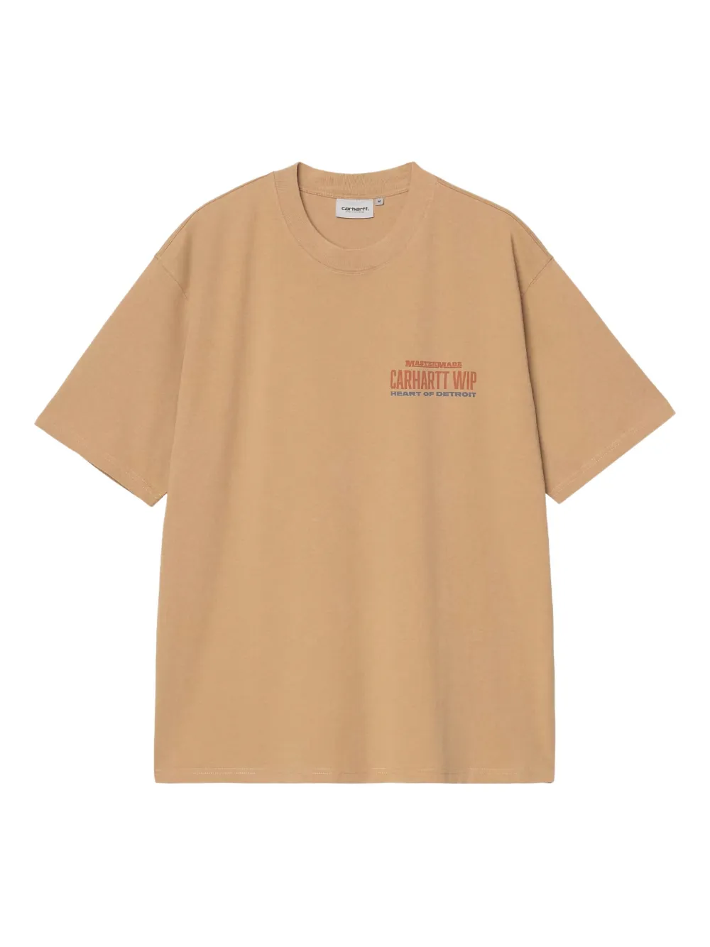 Carhartt WIP Detroit T-shirt met heat Bruin