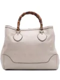 Gucci Pre-Owned 2016-2025 Medium Leather Bamboo Diana tote bag - White