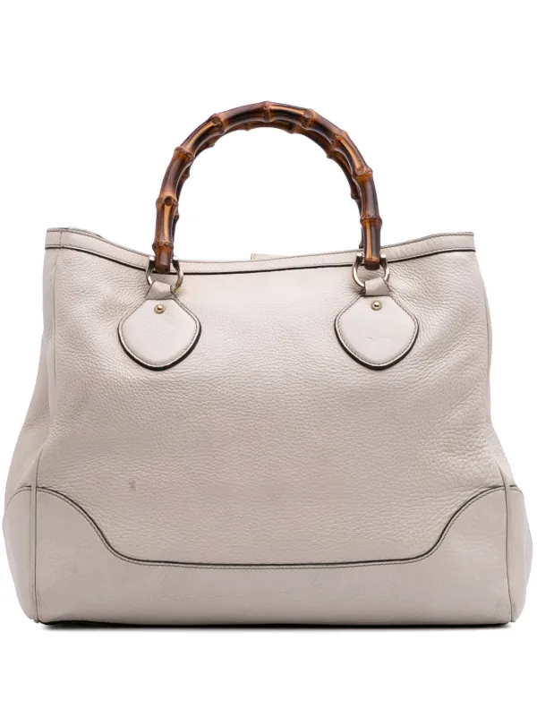 Gucci Pre-Owned 2016-2025 ミディアム レザー バンブー ダイアナ