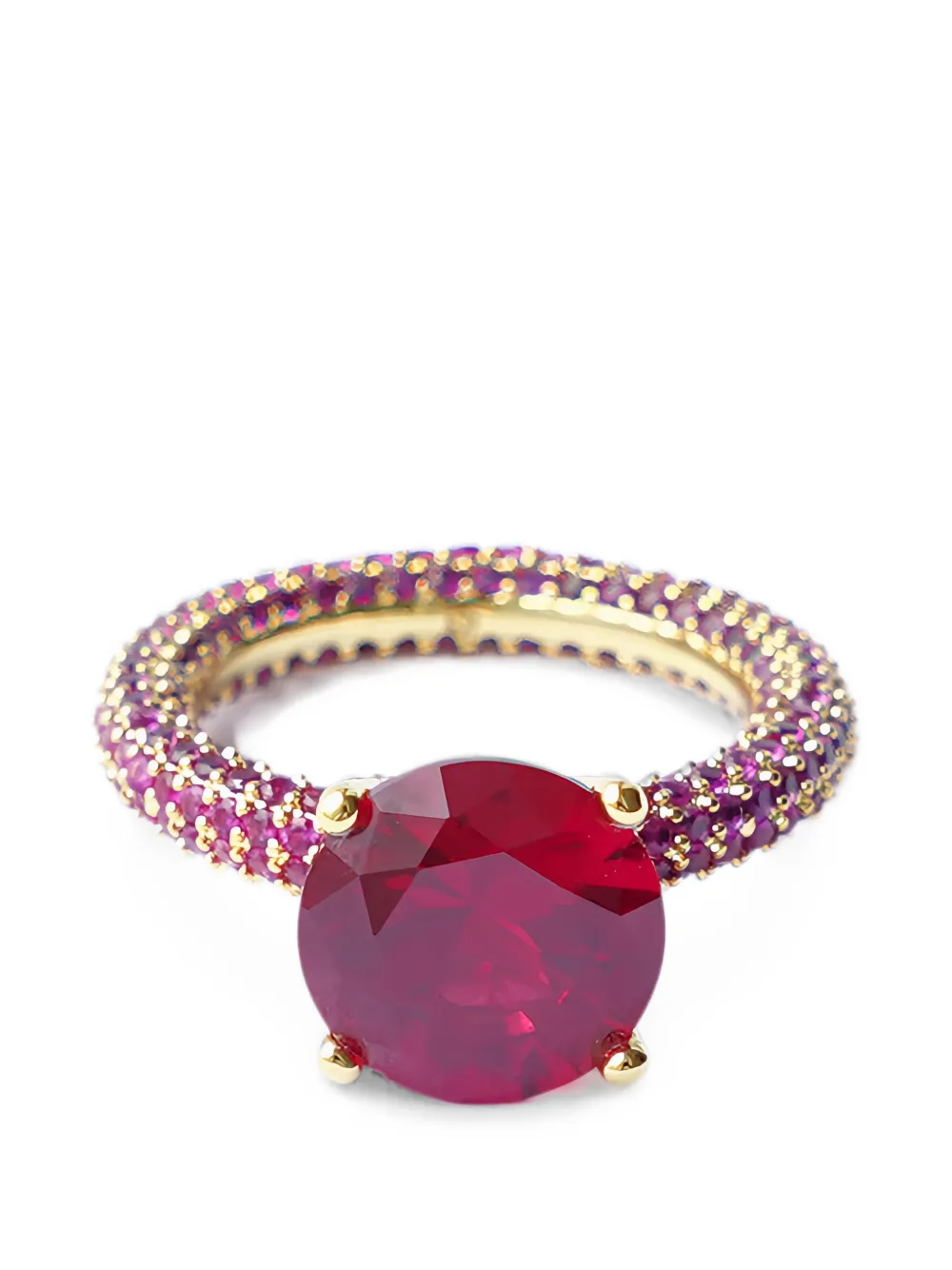 Izabel Display Mega Circle Ring mit Pavé - Rosa