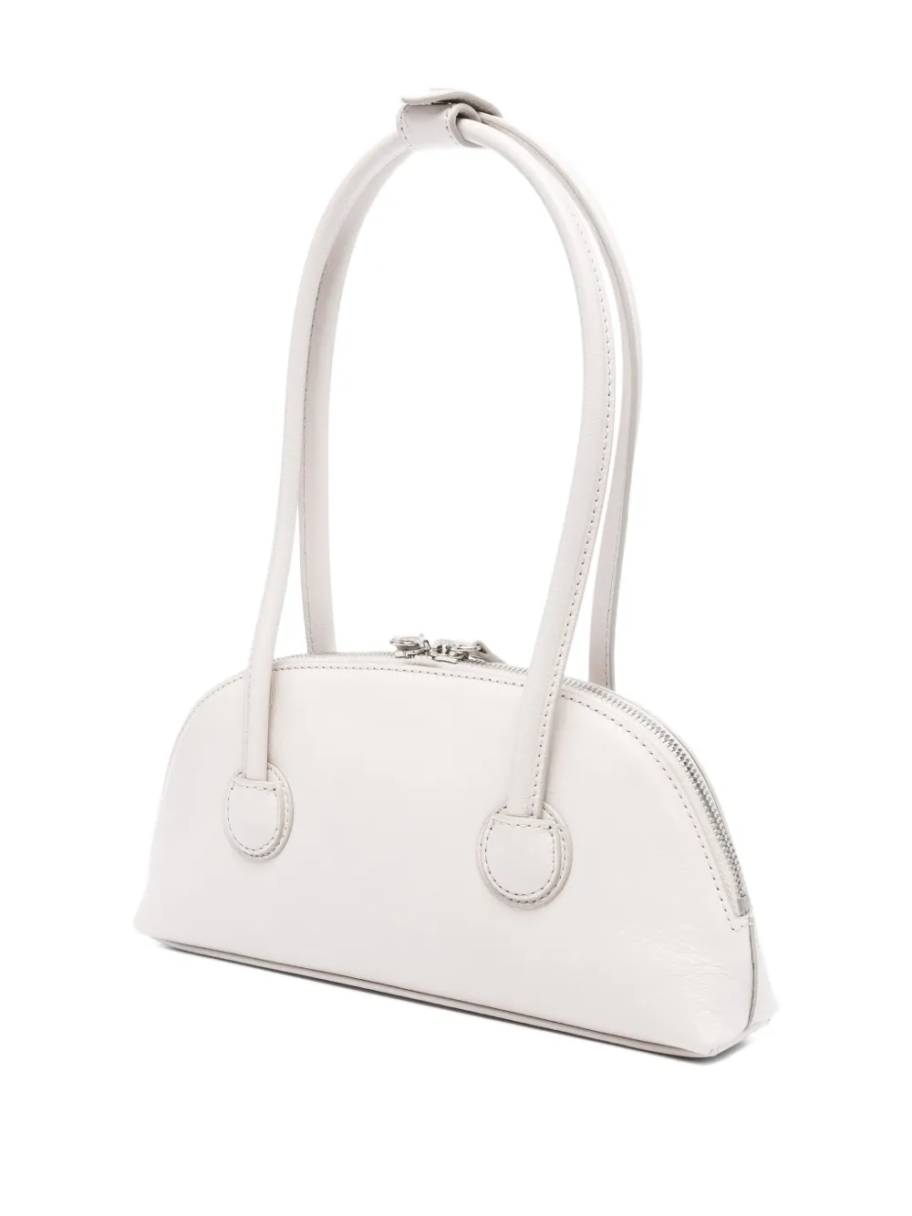 Marge Sherwood Medium schoudertas met logodetail Grijs