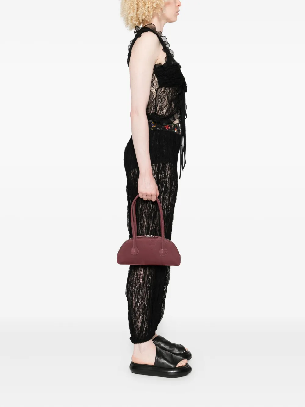 Marge Sherwood Suede Tote Bag In Red