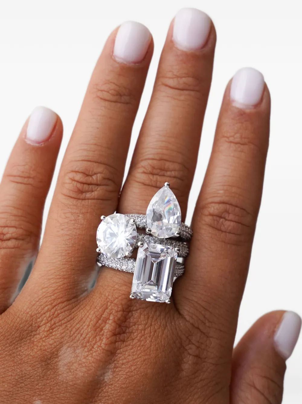 Izabel Display Anello Mega Circle chunky - Argento