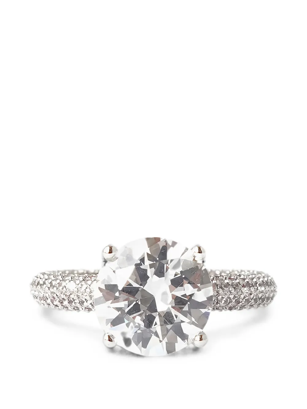 Izabel Display Breiter Mega Circle Ring - Silber