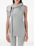 Ottolinger button sleeveless top - Grey