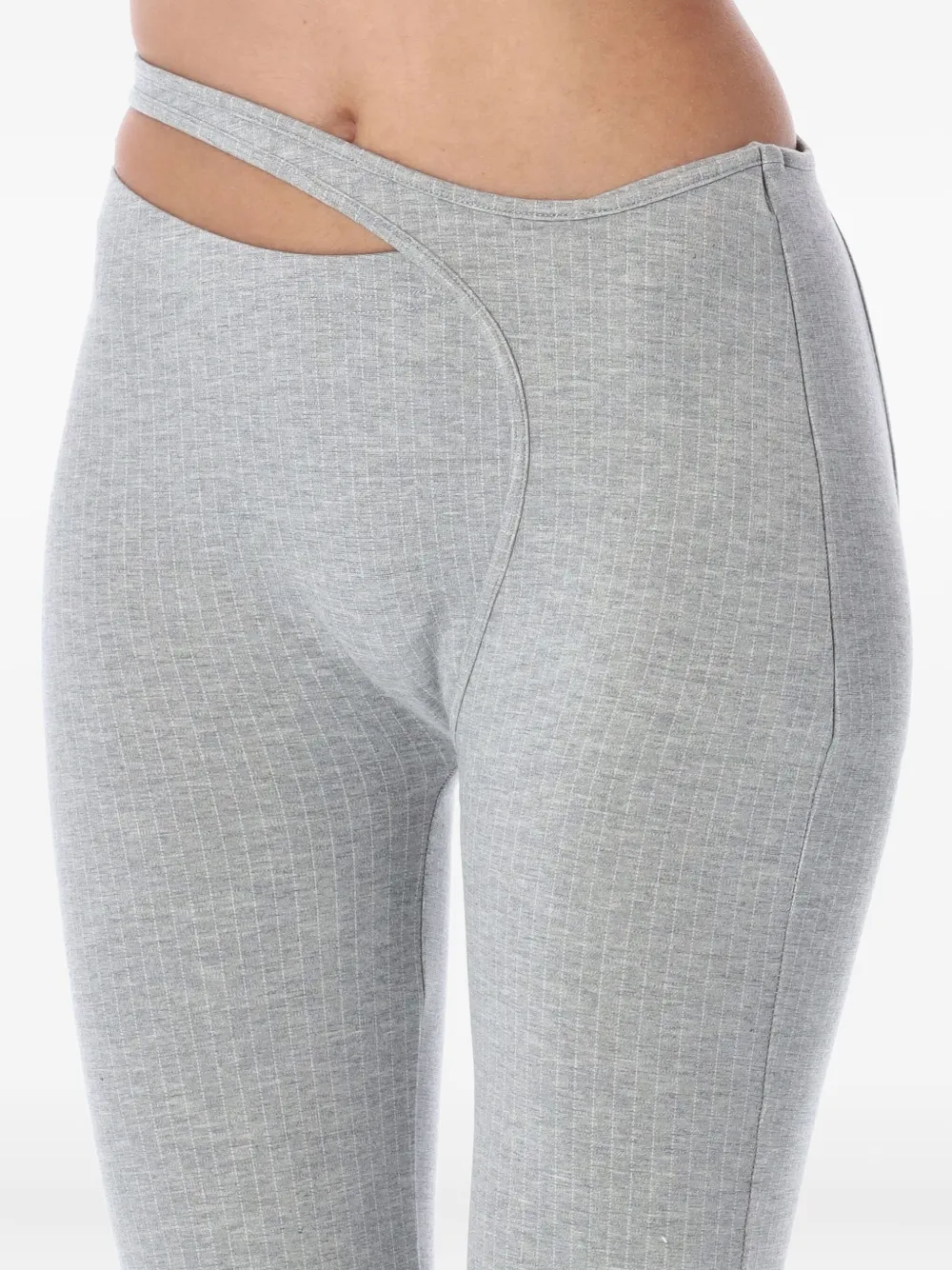 Ottolinger Ada cut-out pinstripe leggings Grijs
