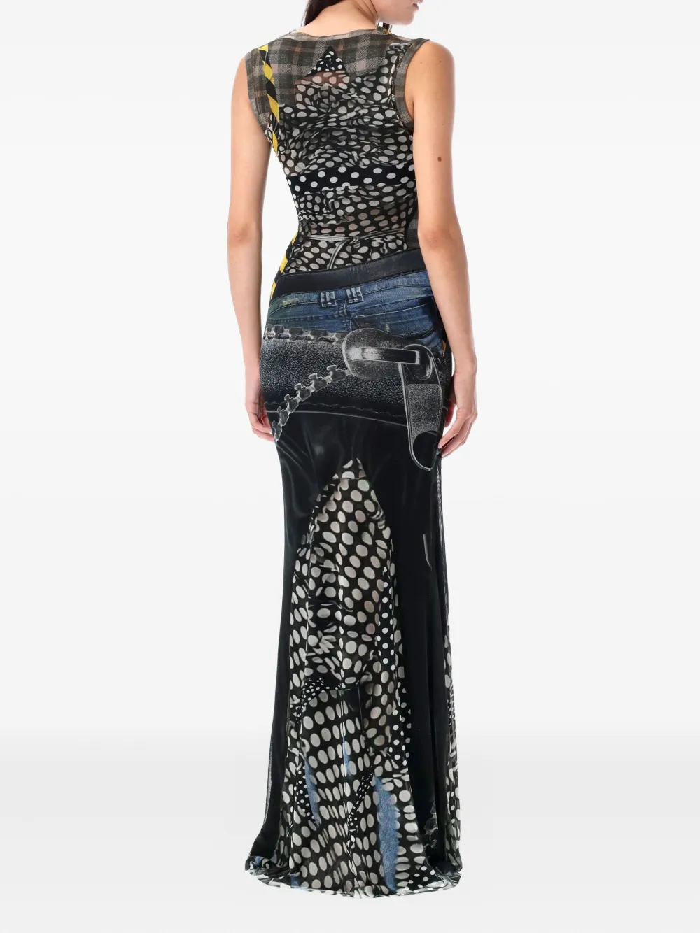 Ottolinger printed maxi dress Zwart