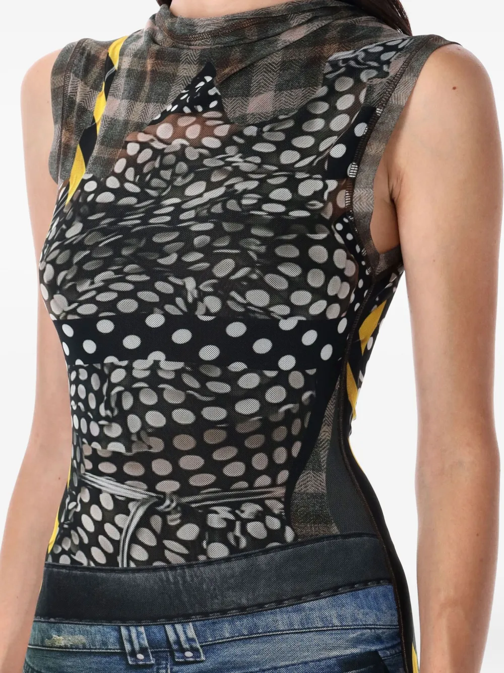 Ottolinger printed maxi dress Zwart