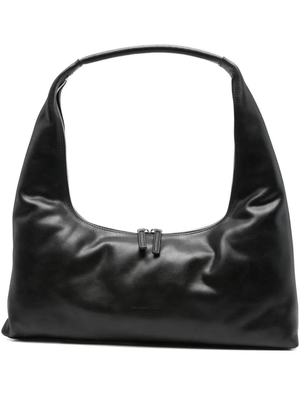 medium debossed-logo shoulder bag