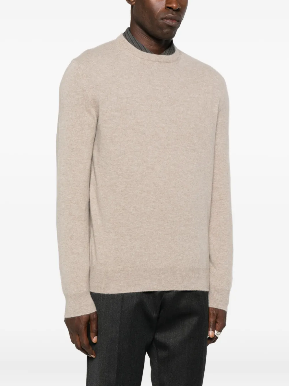 Zegna Trui met ronde hals Beige