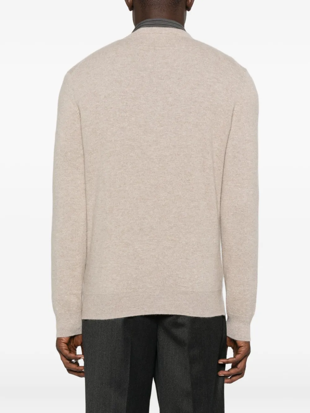 Zegna Trui met ronde hals Beige