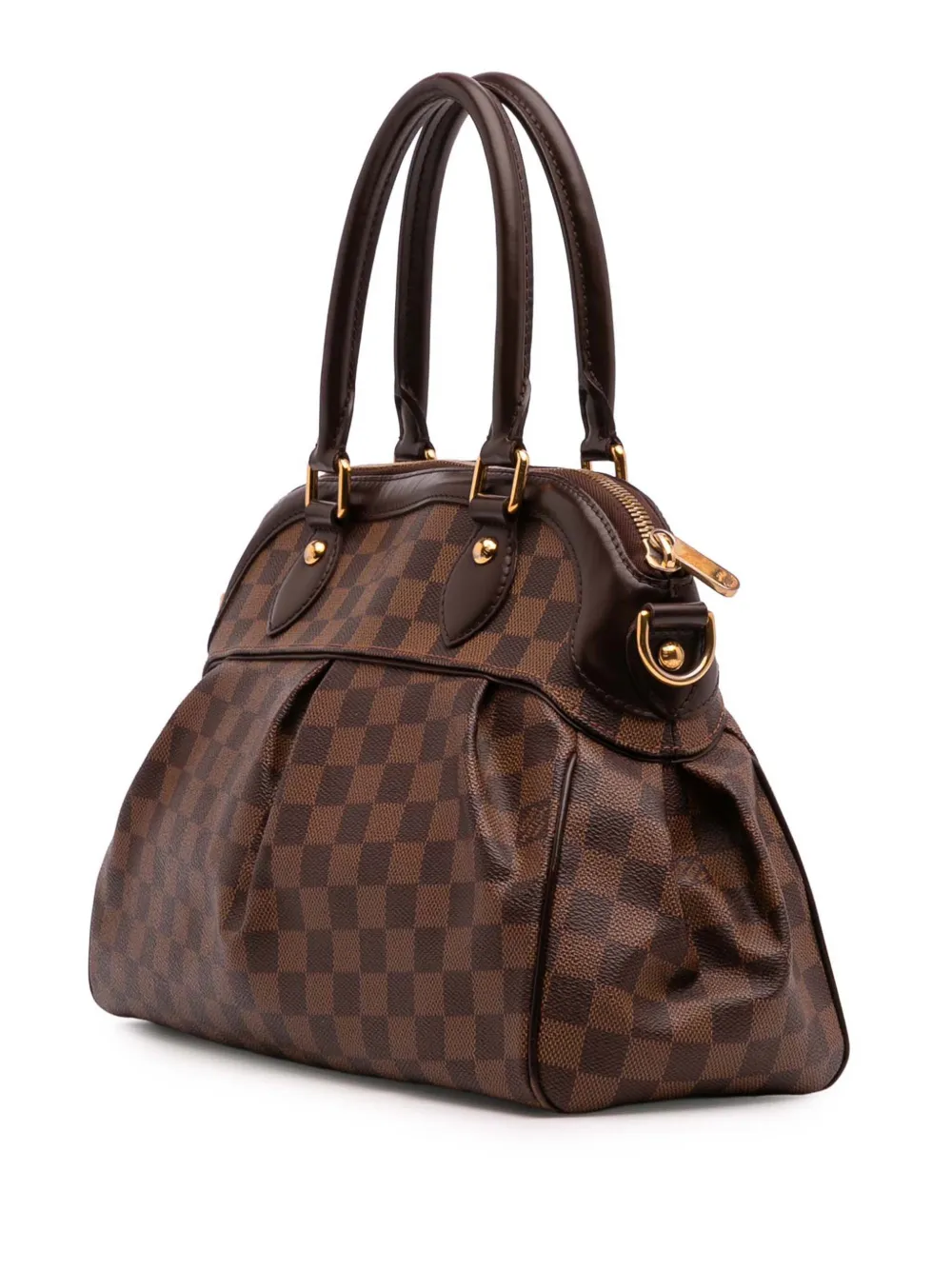 Pre-owned Louis Vuitton 2008 Damier Ebene Trevi Pm Satchel