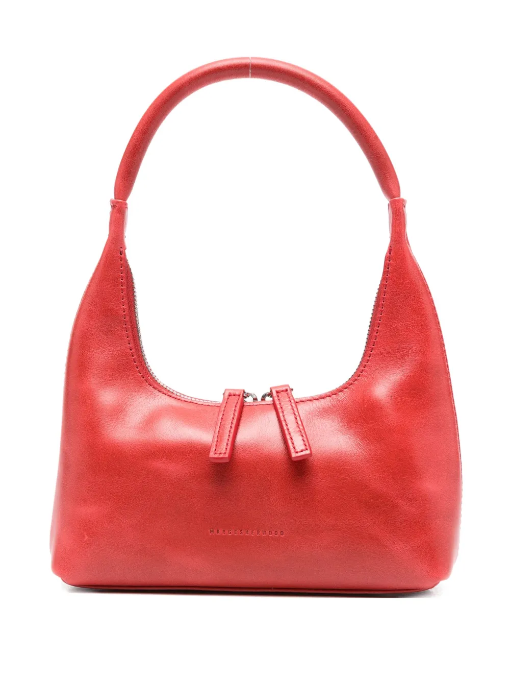 Margesherwood Leather Tote Bag In Red