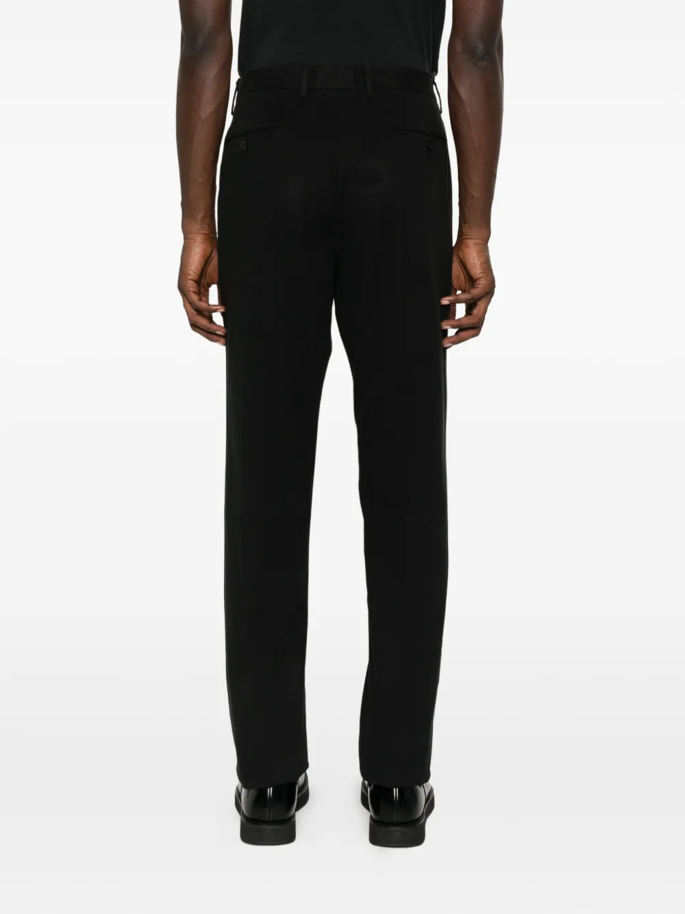 Zegna Broek met riemlussen Zwart