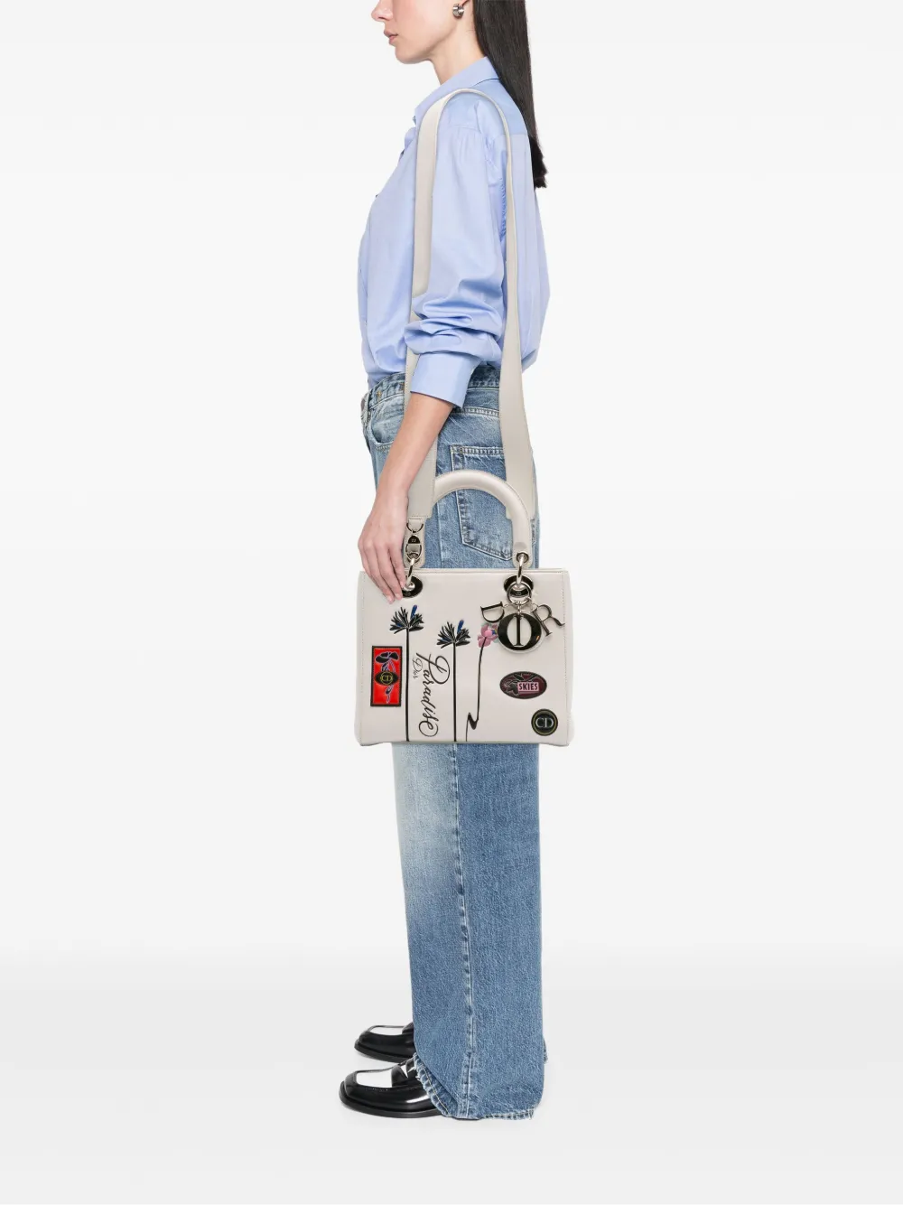 Christian Dior Pre-Owned 2015 Medium Lambskin Paradise Lady Dior satchel | Pre-Owned | Image 2